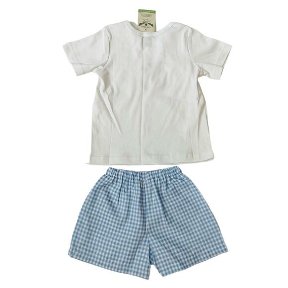 NWT The Oaks Apparel Size 12M Alexander Apple Short Set - Picture 2 of 7